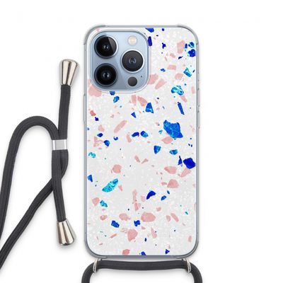 Terrazzo N°6: iPhone 13 Pro Transparant Hoesje met koord