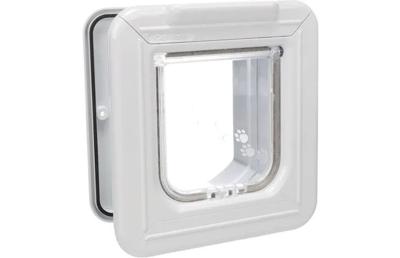 Kattendeur plastic 26.5x25x14cm wit - Catmate