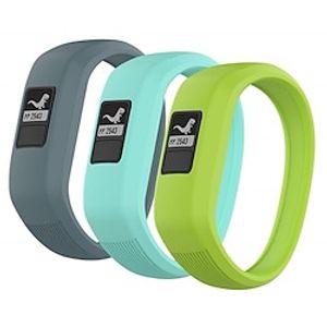 verpakking van 3 stuks Horlogeband voor Garmin Vivofit 3 Vivofit JR Vivofit jr 2 Siliconen Vervanging Band Elastisch Waterbestendig Verstelbaar Sportband Polsbandje Lightinthebox