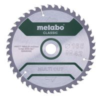 Metabo Accessoires Cirkelzaagblad | "Multi Cut Classic" | 165x20mm | Z42 FZ/TZ 5° - 628280000