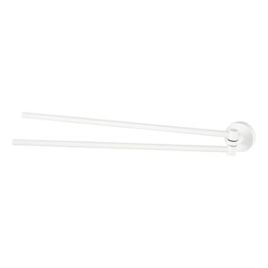 Draaibare handdoek houder Kosmos | Wandmontage | 46.1 cm | Enkel houder | Wit mat
