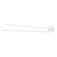 Draaibare handdoek houder Kosmos | Wandmontage | 46.1 cm | Enkel houder | Wit mat
