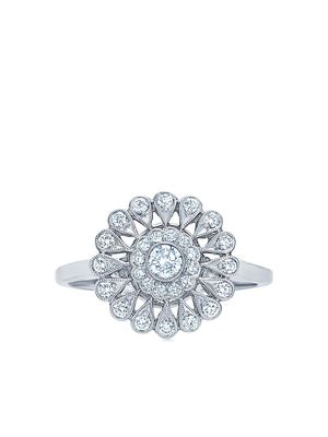 KWIAT bague Splendor Sunray en or blanc 18ct sertie de diamants - Argent