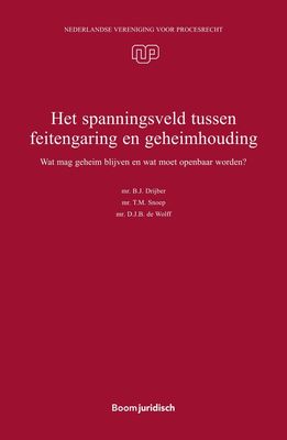 Het spanningsveld tussen feitengaring en geheimhouding - B.J. Drijber, T.M. Snoep, D.J.B. de Wolff - ebook