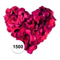 Bordeaux rode rozenblaadjes 1500 stuks   -