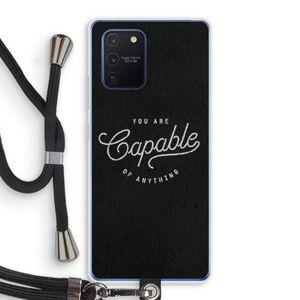 Capable: Samsung Galaxy Note 10 Lite Transparant Hoesje met koord