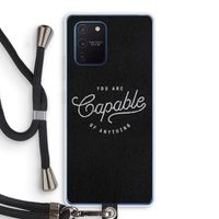 Capable: Samsung Galaxy Note 10 Lite Transparant Hoesje met koord