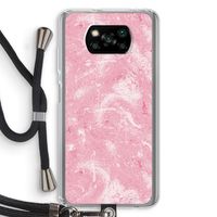 Abstract Painting Pink: Xiaomi Poco X3 NFC Transparant Hoesje met koord