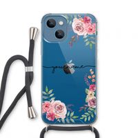 Rozen: iPhone 13 mini Transparant Hoesje met koord