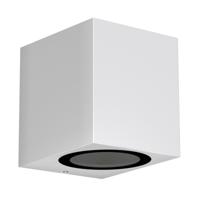 Buitenlamp GU10 vierkant zwart &apos;Milano&apos; kubus modern downlighter