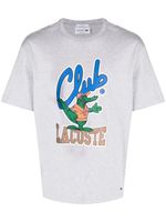 Lacoste t-shirt en coton à logo imprimé - Gris - thumbnail