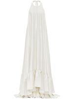 AZEEZA robe longue Sadie en soie - Blanc