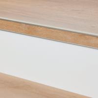 Co-pro - Stootbord PVC RAL9016 wit steenstructuur 130cm - 18 stuks