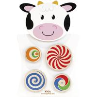 VIGA activiteitenboard, koe, afm 36x55x3,5 cm, 1 stuk VIGA activiteitenboard, koe, afm 36x55x3,5 cm, 1 stuk