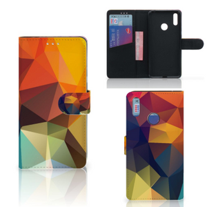 Huawei Y7 (2019) Book Case Polygon Color