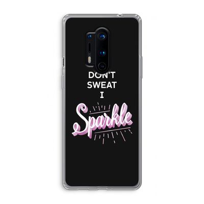 Sparkle quote: OnePlus 8 Pro Transparant Hoesje