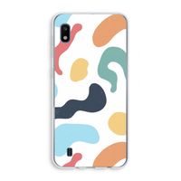 Memphis Shapes Blue: Samsung Galaxy A10 Transparant Hoesje