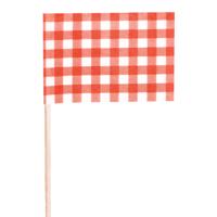 Cocktailprikkers - Boerenbond - 200x stuks - 8 cm - ruit - tapas - hapjes - prikkertjes Cocktailprikkers - Boerenbond - 200x stuks - 8 cm - ruit - tapas - hapjes - prikkertjes