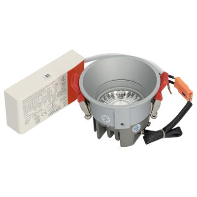 BM100-07 Rond vast verdiept Zilver