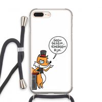 Geen Gezeik: iPhone 8 Plus Transparant Hoesje met koord