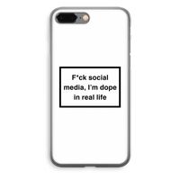 I'm dope: iPhone 8 Plus Transparant Hoesje