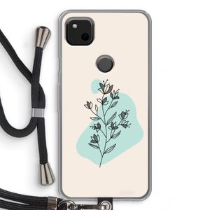 Violets are blue: Pixel 4a Transparant Hoesje met koord