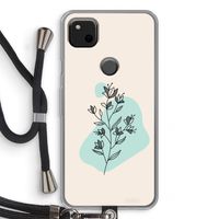 Violets are blue: Pixel 4a Transparant Hoesje met koord