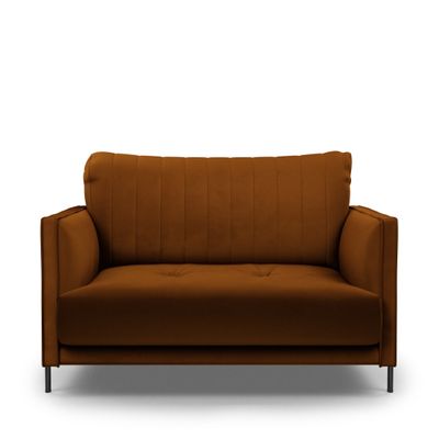Rivièra Maison Loveseat 'Bal Harbour' Velvet, kleur Golden Brown
