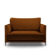 Rivièra Maison Loveseat 'Bal Harbour' Velvet, kleur Golden Brown - thumbnail