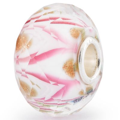 Trollbeads TGLBE-30105 Kraal Roze Symfonie zilver-glas