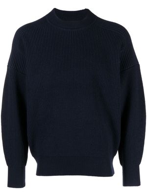 MARANT pull Barry en maille chinée - Bleu