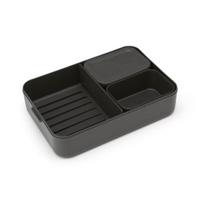Brabantia bento lunchbox make & take groot donkergrijs
