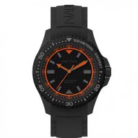 Nautica horlogeband NAPMAU008 Silicoon Zwart 22mm