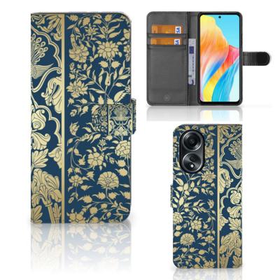 OPPO A58 4G Hoesje Beige Flowers OPPO A58 4G Hoesje Beige Flowers