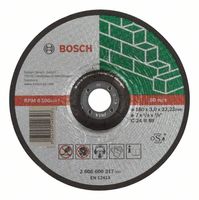 Bosch Accessoires Doorslijpschijf gebogen Expert for Stone C 24 R BF, 180 mm, 22,23 mm, 3,0 mm - 1 stuks - 2608600317