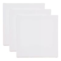 Benson Schildersdoek - 3x - 20 x 20 cm - blanco canvas - katoen - 280 grams