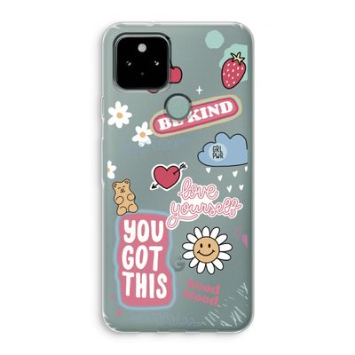 Positivity: Google Pixel 5 Transparant Hoesje