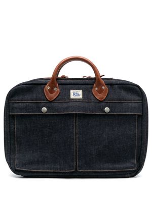 Ralph Lauren RRL pochette d'ordinateur en jean - Bleu