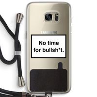 No time: Samsung Galaxy S7 Edge Transparant Hoesje met koord