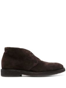 Henderson Baracco bottines en daim à lacets - Marron