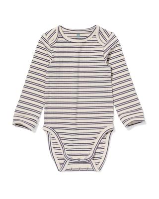 HEMA Meegroeiromper ecovero™ strepen gebroken wit (gebroken wit)