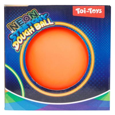 Toi-Toys Fun kneedbal neon, 10cm