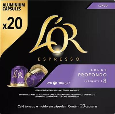 Douwe Egberts L&apos;Or Intensity koffiecapsules, Lungo Profondo, pak van 20 stuks