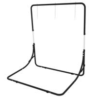 Outsunny Hanging Chair Stand Frame for Hanging Chair Hanging Chair Mount, 135 cm x 178 cm x 205 cm, Black - thumbnail