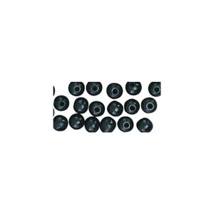 208x stuks zwarte houten hobby kralen 10 mm