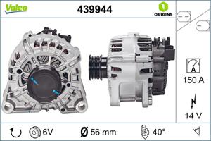 Dynamo / Alternator NEW ORIGINAL PART VALEO, Spanning (Volt)14V, u.a. für Ford