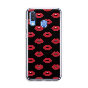 Lips: Samsung Galaxy A40 Transparant Hoesje