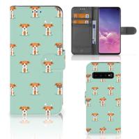 Samsung Galaxy S10 | Telefoonhoesje | Met pasjeshouder | Pups