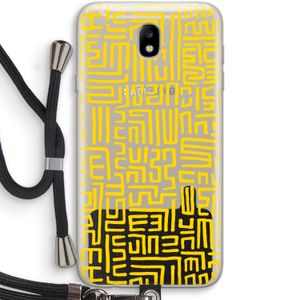 Majorelle Blue Print: Samsung Galaxy J7 (2017) Transparant Hoesje met koord