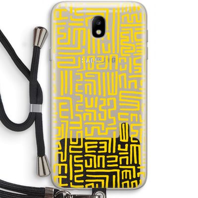 Majorelle Blue Print: Samsung Galaxy J7 (2017) Transparant Hoesje met koord
